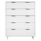 Manhattan Comfort Granville 45.27 Tall Dresser in White DR-5021 - alternate 1